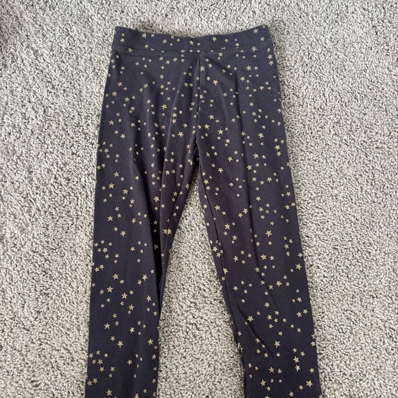 Girls Crewcuts Black Leggings With Gold Stars Size 8 - Picture 4 of 6